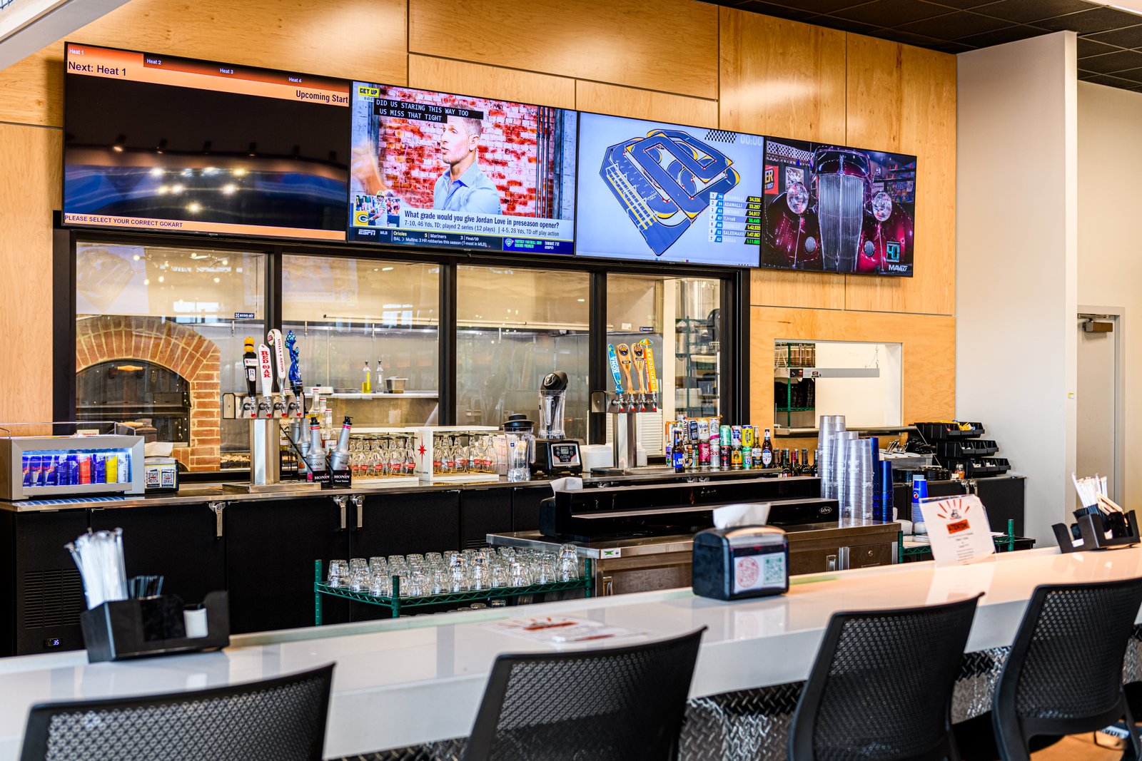 RushHour Karting Bar Displays
